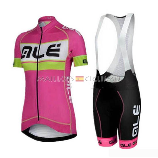 2019 Maillot Mujer ALE Tirantes Mangas Cortas Rosa Gris